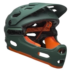 ČELADA BELL SUPER 3R MIPS MAT DARK GREEN/ORANGE  MAT CRIMSON/BLACK