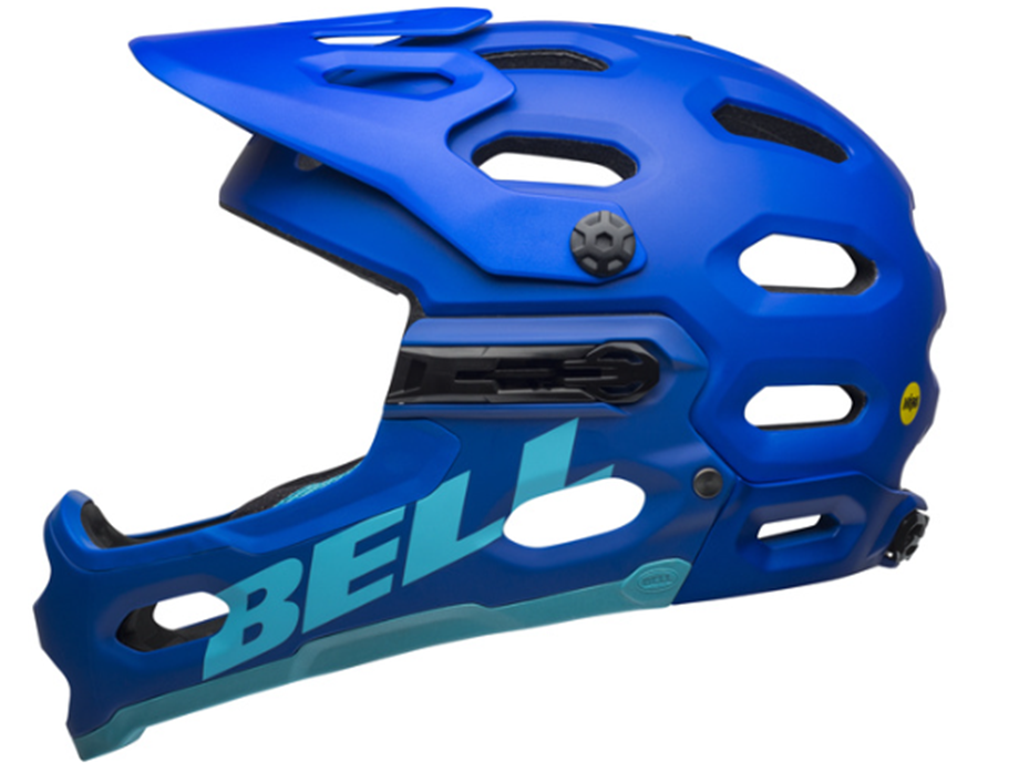 Slika ČELADA BELL SUPER 3R MIPS MAT BLUE/BRIGHT BLUE 