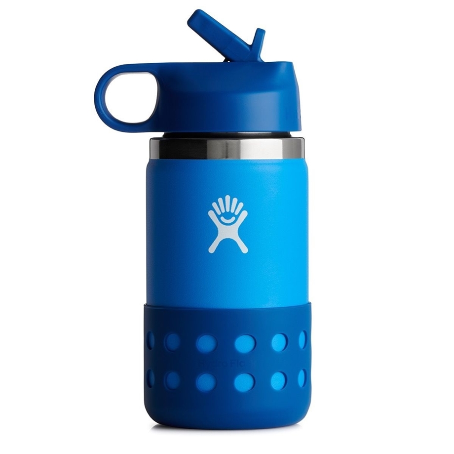 Slika HYDRO FLASK 355 ML KIDS WIDE MOUTH STRAW LID & BOOT LAKE